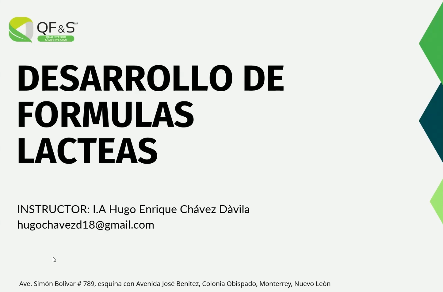 Desarrollo de formulas lácteas- Virtual - ¡Promoción!