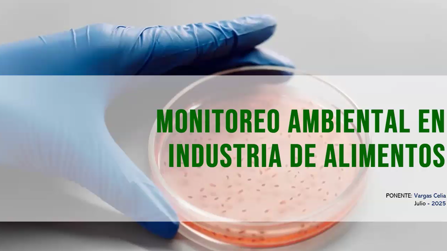 Monitoreo ambiental en industria de alimentos